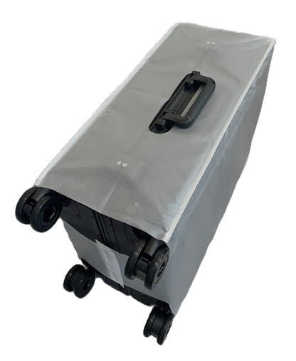 Paradox Aviation 30-inch GEN2 flight crew check-in luggage with a protective grey slip-on cover and two-wheel system.