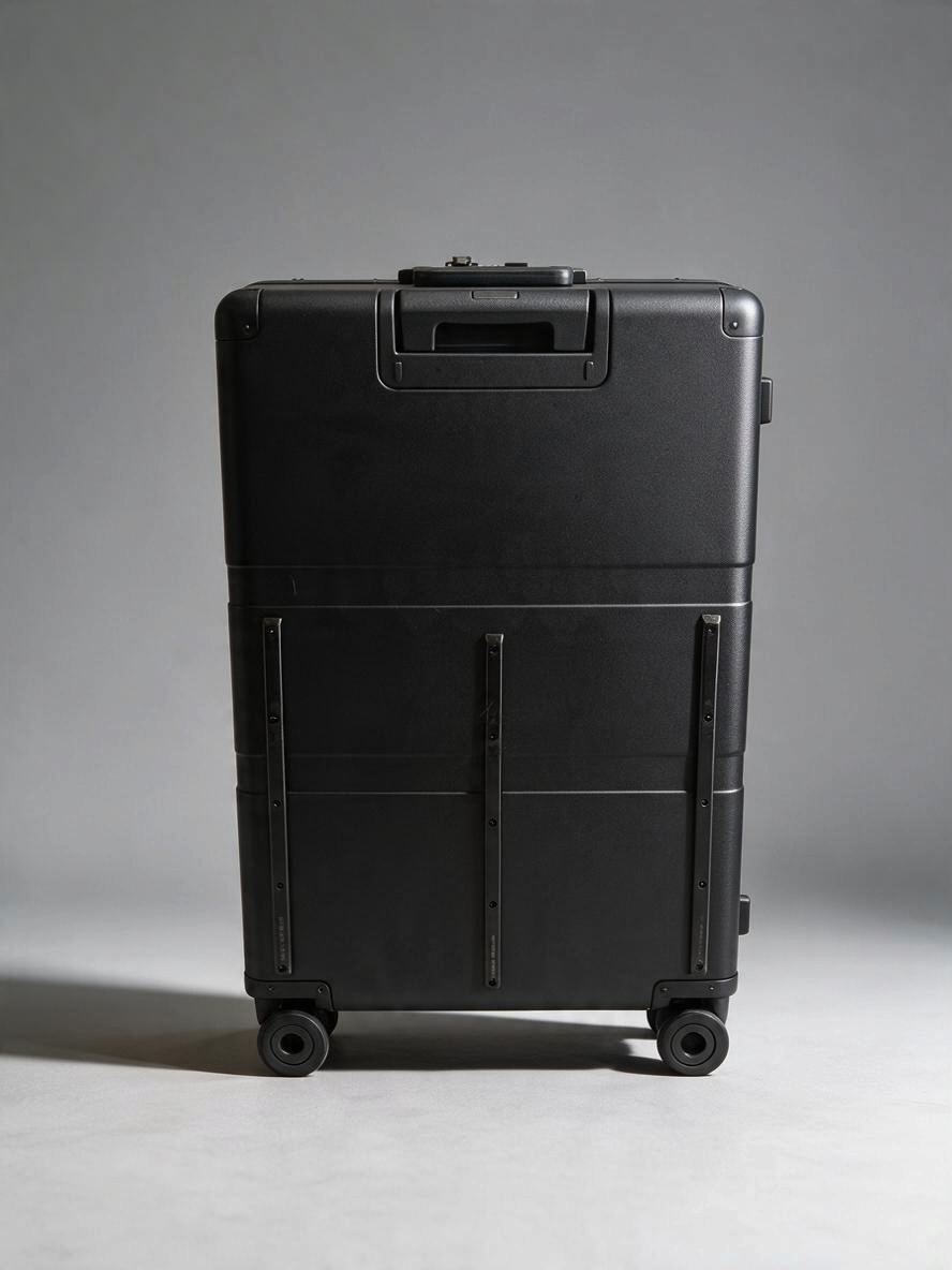Paradox Aviation 30-inch GEN2 professional flight crew check-in luggage in matte black with four-wheel design.