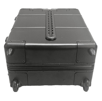 Paradox Aviation 22-inch GEN2 professional flight crew roll aboard luggage in black aluminum with front cargo track.