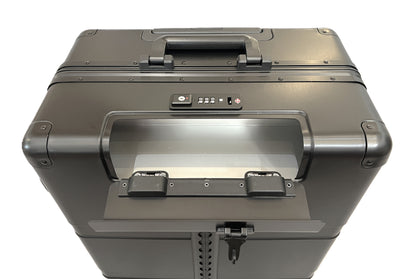Paradox Aviation GEN2 25-inch flight crew roll aboard case in dark grey with a secure combination lock and cargo track.