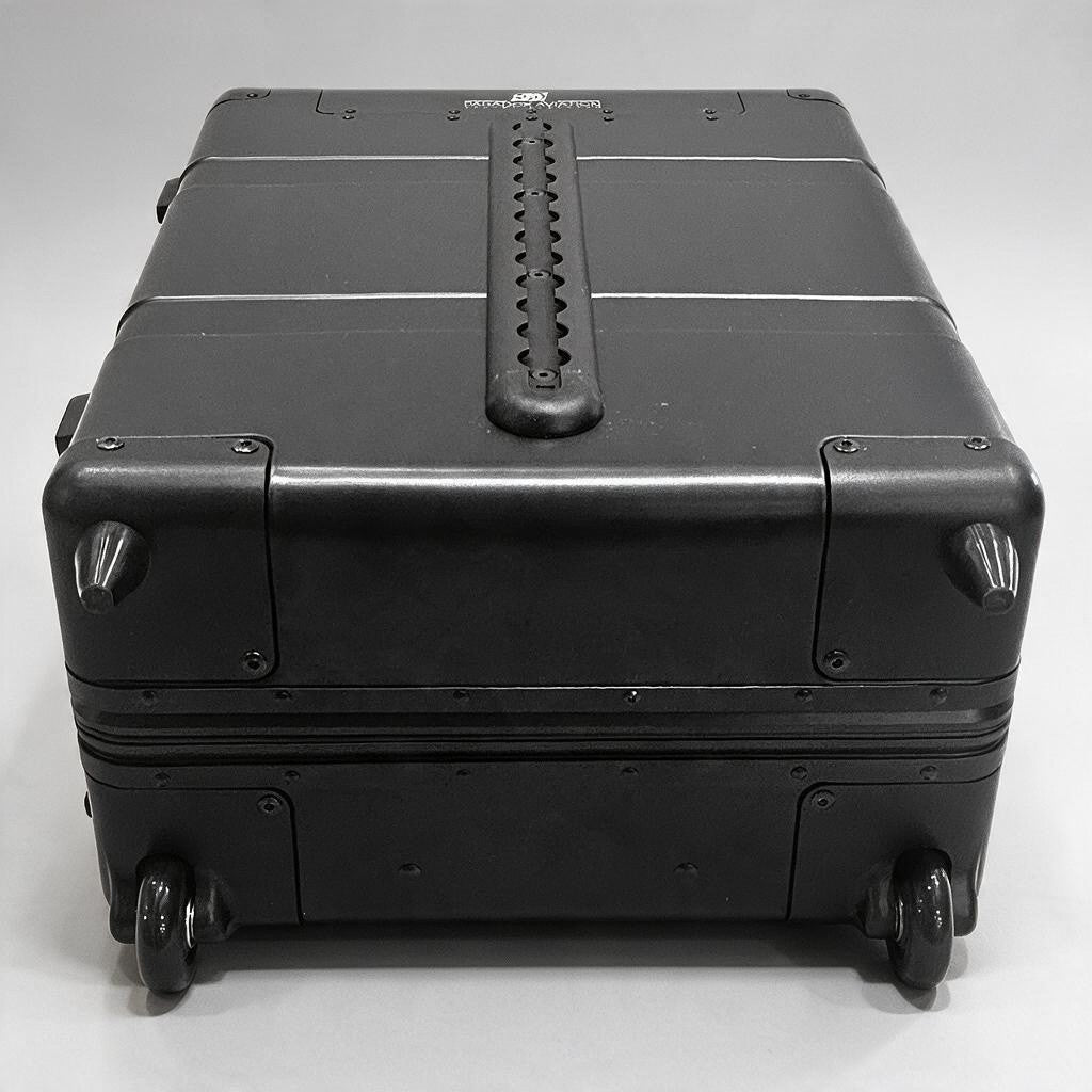 Paradox Aviation 30-inch GEN2 professional flight crew check-in luggage in black with a front cargo track system.