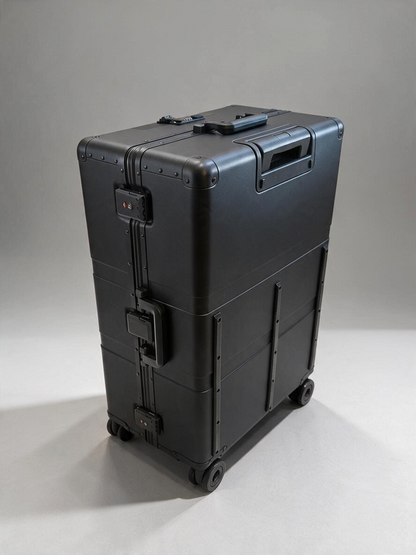 Paradox Aviation GEN2 30-inch professional flight crew check-aboard luggage in matte black with four-wheel design.