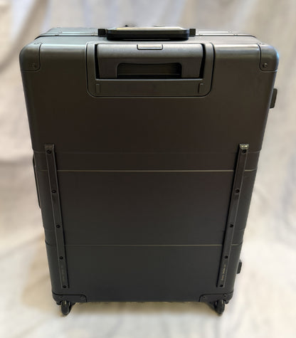 Paradox Aviation 25-inch GEN2 professional flight crew roll aboard luggage in matte black with two-wheel design.