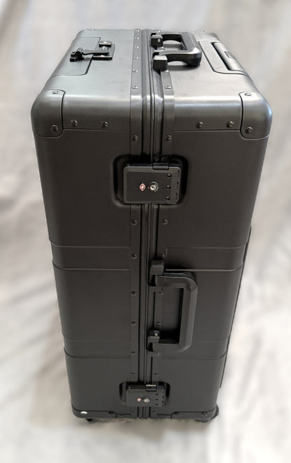 Paradox Aviation GEN2 25-inch professional flight crew roll aboard suitcase in matte black with TSA locks.