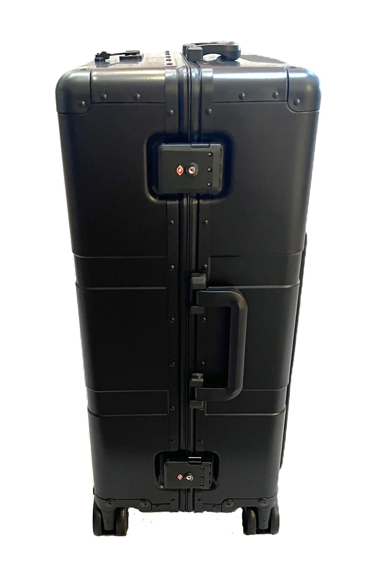 Paradox Aviation 25-inch GEN2 Frequent Flyer aluminum hard-shell roll aboard luggage in matte black with TSA locks