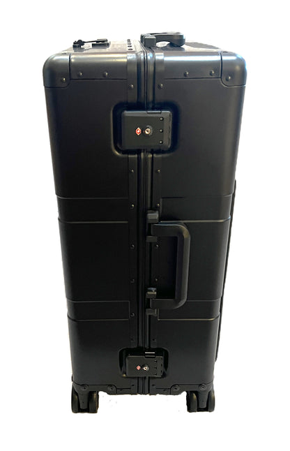 Paradox Aviation 25-inch GEN2 Frequent Flyer aluminum hard-shell roll aboard luggage in matte black with TSA locks