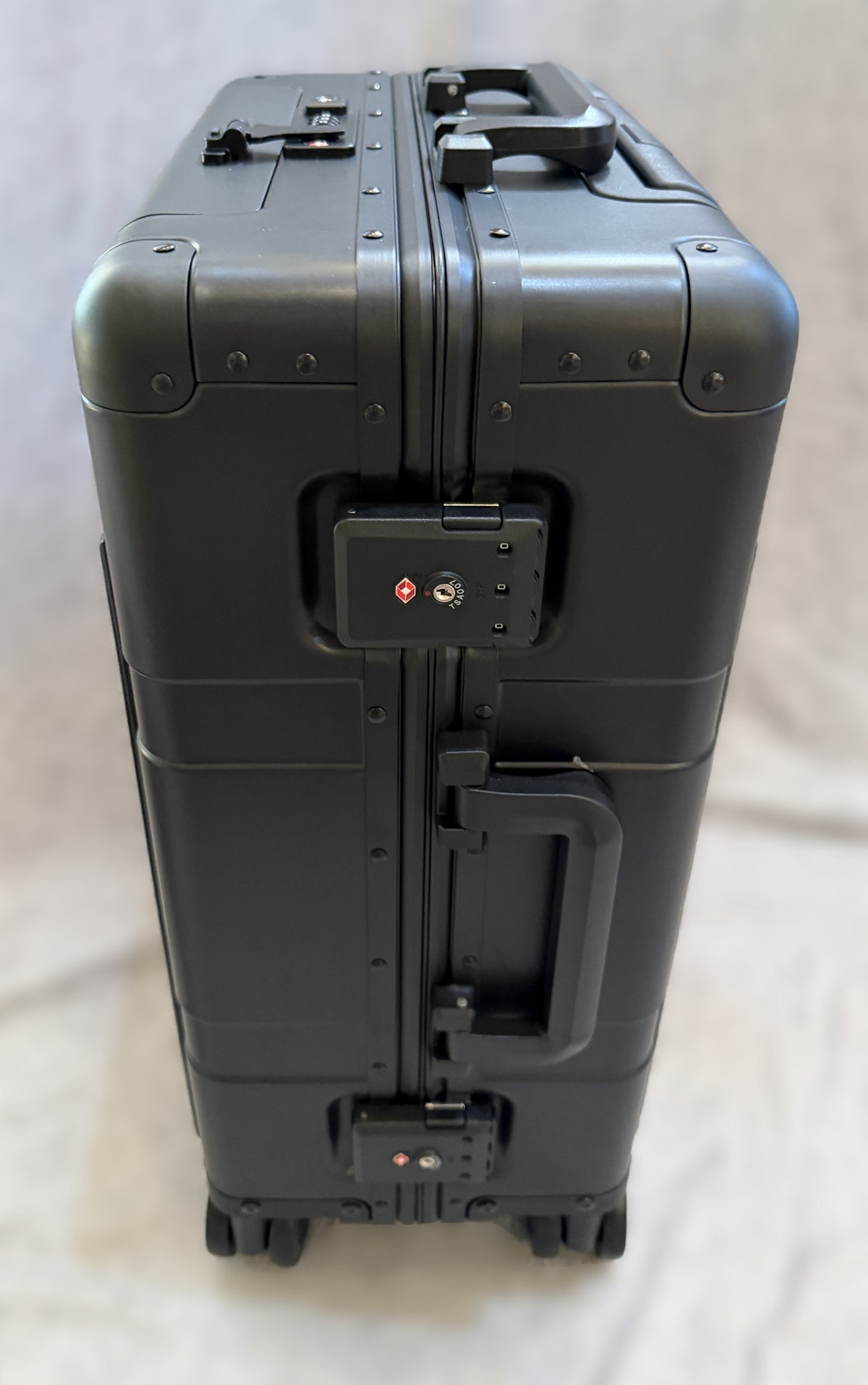 Paradox Aviation GEN2 Frequent Flyer 22-inch carry-on luggage in dark sky matte black with TSA locks and reinforced corners.
