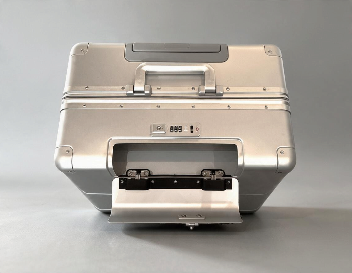 Paradox Aviation GEN2 30-inch Frequent Flyer 2-wheel check-in luggage in starlight silver with matte grey handle